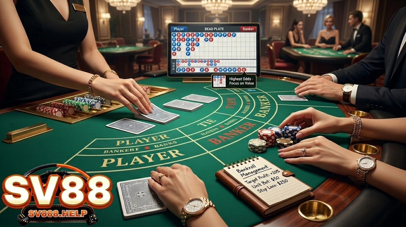 Luật bài và cách tính điểm Baccarat chuẩn xác