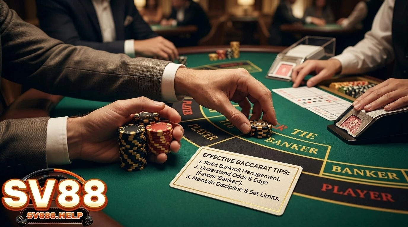 Luật bài và cách tính điểm Baccarat chuẩn xác